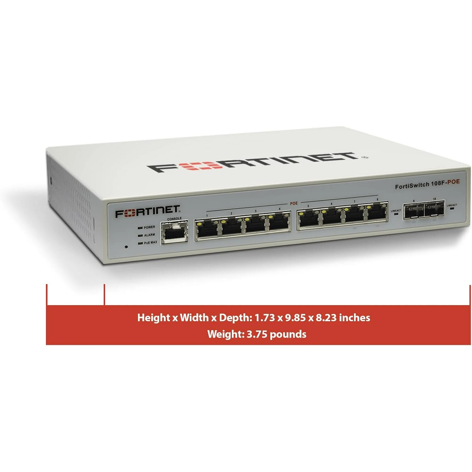 (BRAND NEW) Fortinet FortiSwitch FS-108F-POE